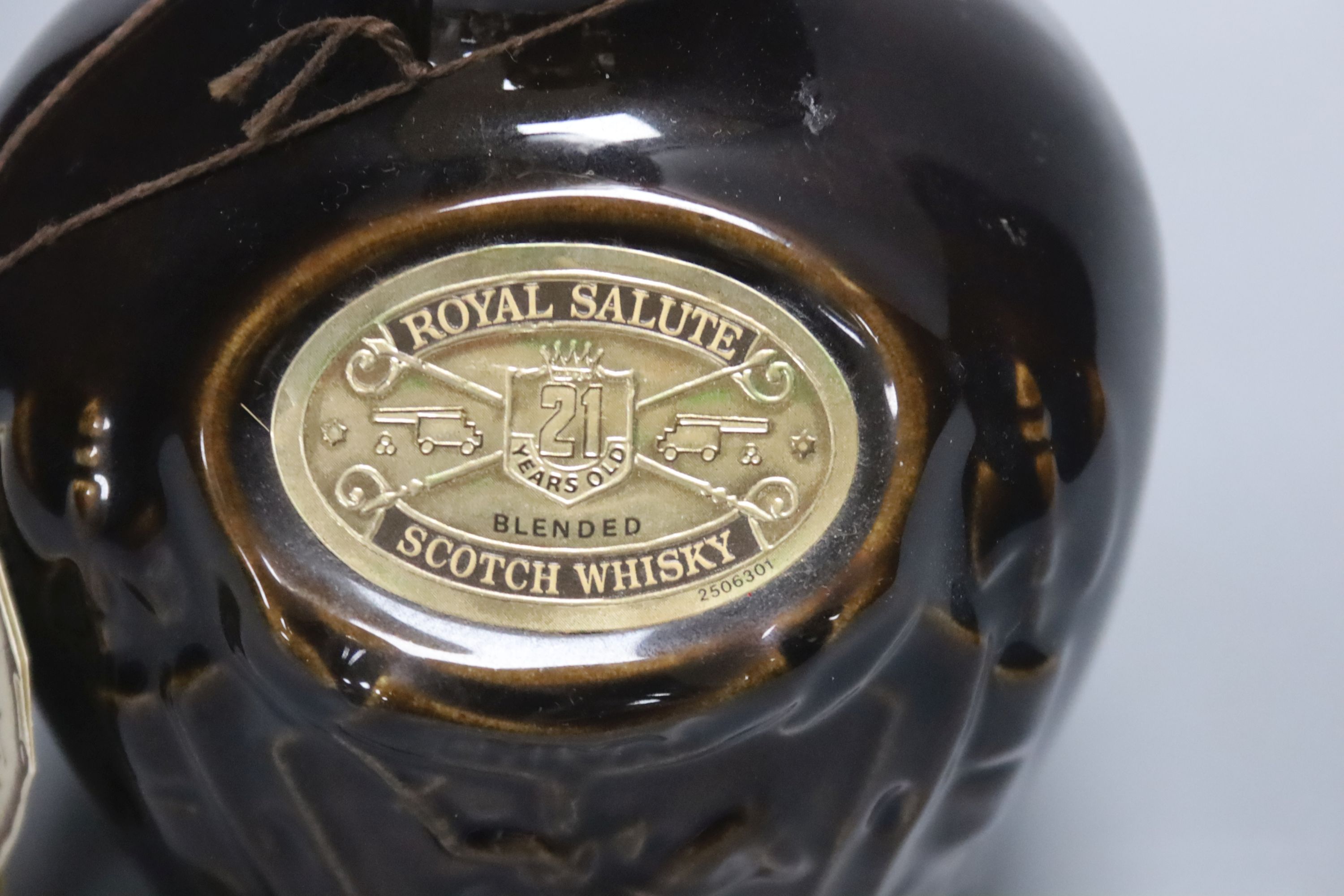 One bottle of Chivas Brothers Ltd. Royal Salute 21 Years Old Blended Scotch Whisky.